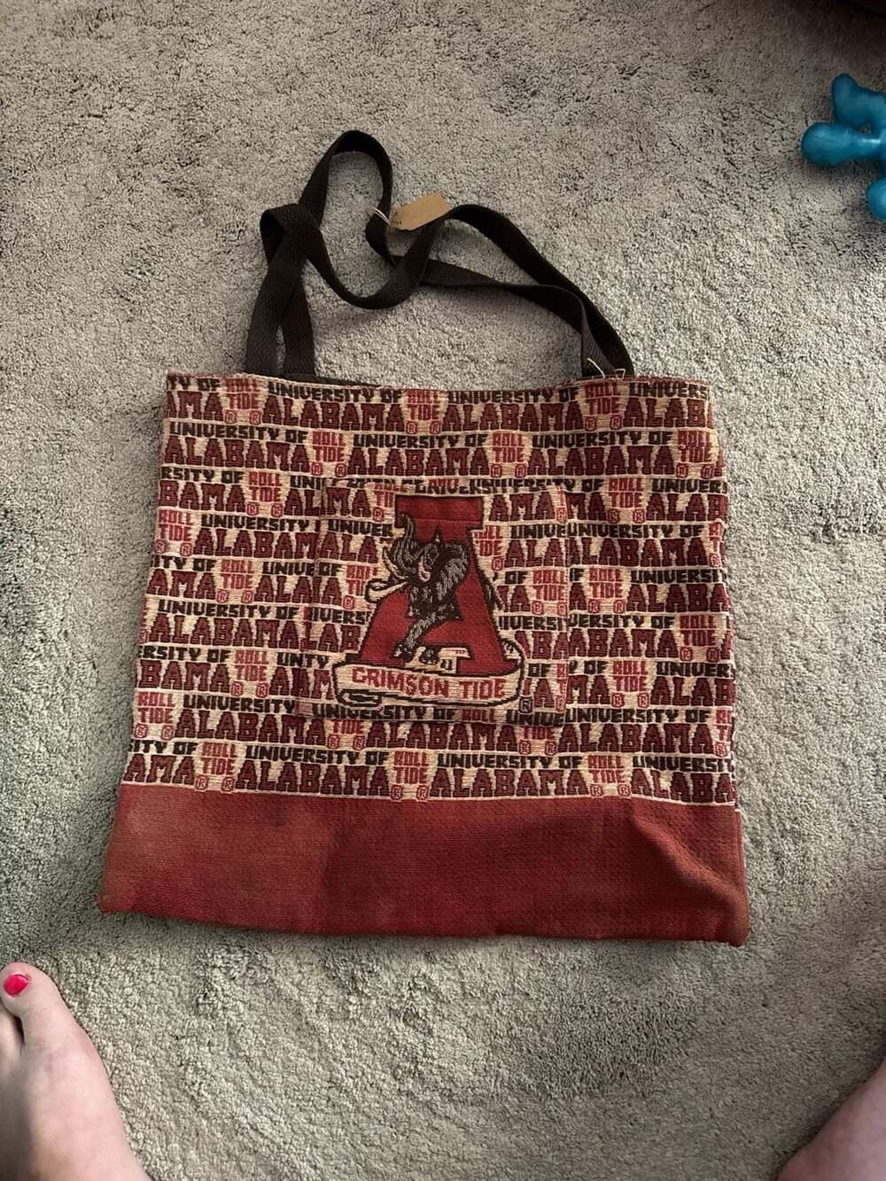University of‎ Alabama Crimson Tide Woven Tapestry Tote Bag